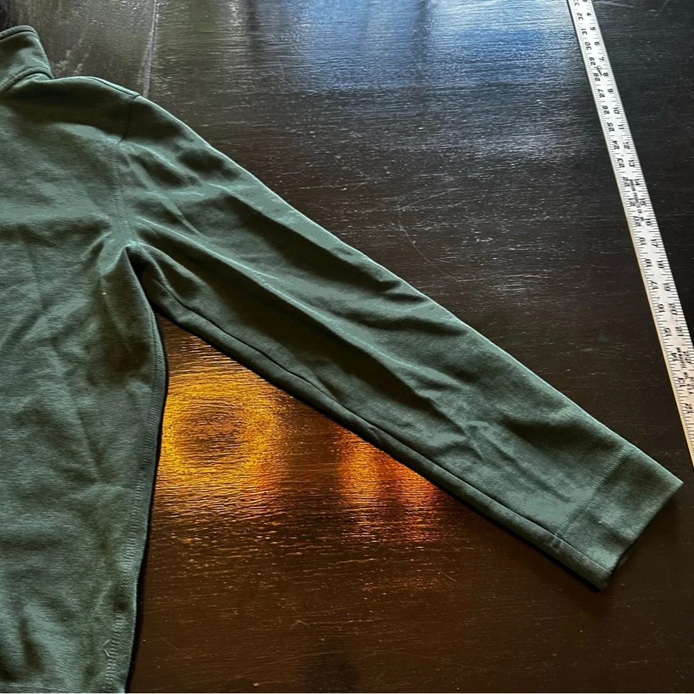 Banana Republic Large Green Sweater 1/4 Quarter Zip Collared Sweater